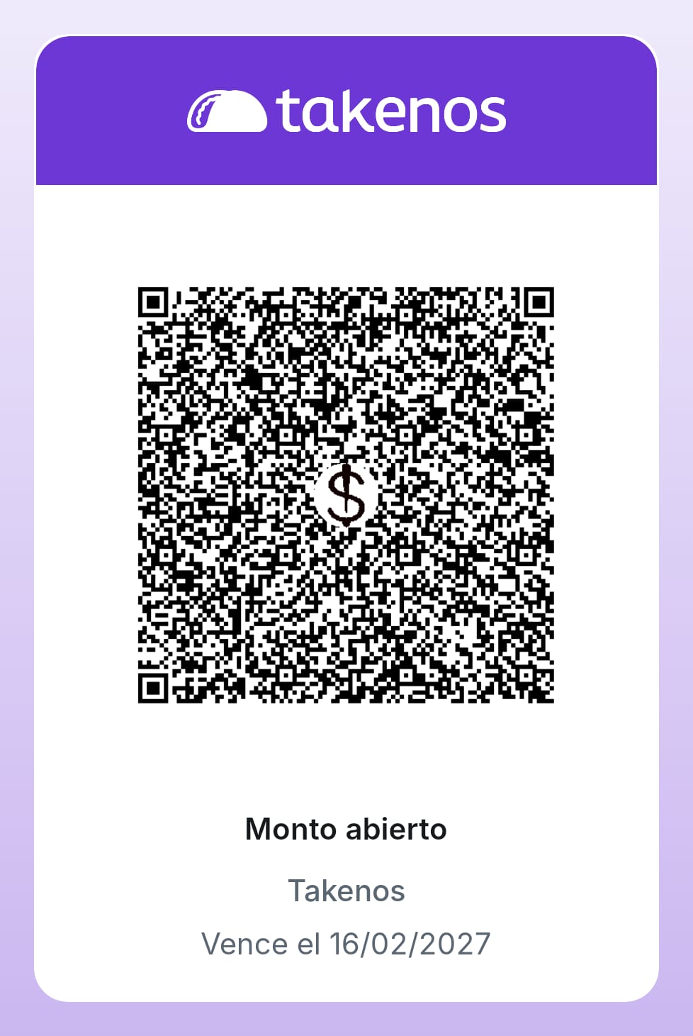 QR de donación
